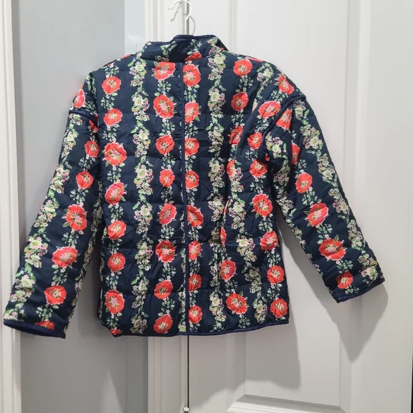 Floral Quilted Chore Barn Jacket Puffer - Picture 7 of 7